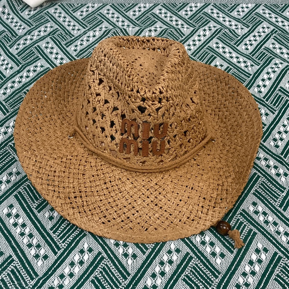 MiuMiu Woven Straw Hat